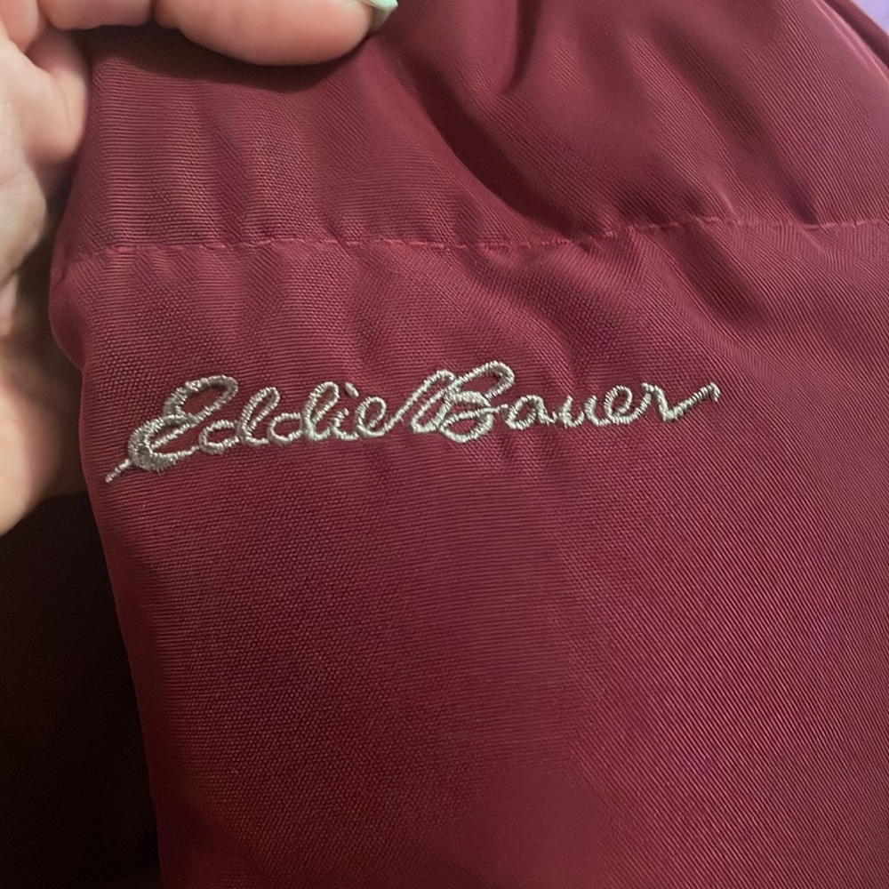 Wine Colored Down Jacket - image 3